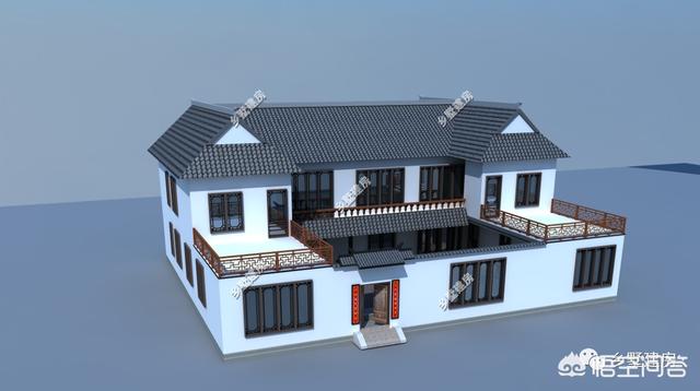 中式風(fēng)格的自建房設(shè)計(jì)圖，設(shè)計(jì)感十足