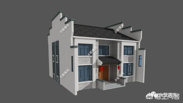 中式風(fēng)格的自建房設(shè)計(jì)圖，設(shè)計(jì)感十足