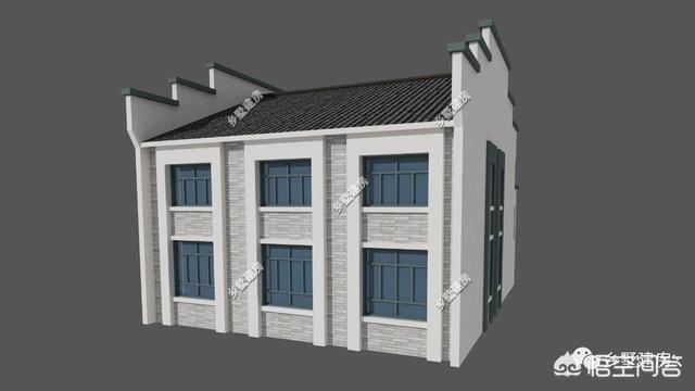 中式風(fēng)格的自建房設(shè)計(jì)圖，設(shè)計(jì)感十足