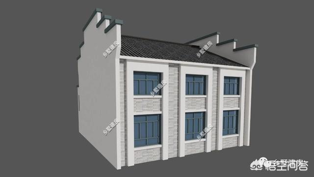 中式風(fēng)格的自建房設(shè)計(jì)圖，設(shè)計(jì)感十足