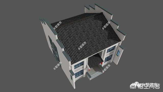 中式風(fēng)格的自建房設(shè)計(jì)圖，設(shè)計(jì)感十足