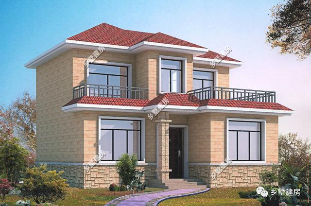 這款別墅設(shè)計圖紙，專門為農(nóng)村生活量身定制，好看又實用