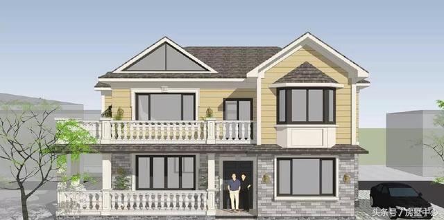 雙拼別墅設(shè)計圖，36萬蓋一棟，接上爸媽一起住