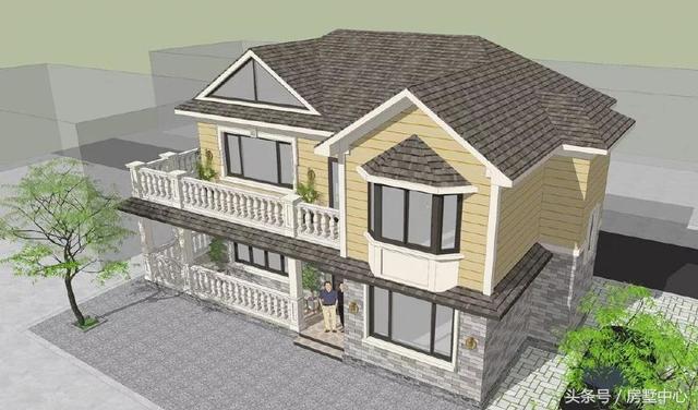 雙拼別墅設(shè)計圖，36萬蓋一棟，接上爸媽一起住