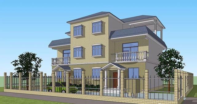 兩層半雙拼別墅設(shè)計(jì)圖，17x11.6米，適合家中兄弟二人建造