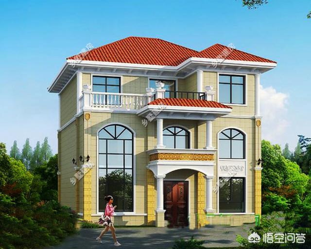 面寬12米，進(jìn)深10米的宅基地可以這樣建，推薦這款三層別墅設(shè)計(jì)圖