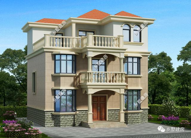 開間10米，進(jìn)深9米的3層歐式自建房設(shè)計(jì)圖這樣設(shè)計(jì)會更加美觀