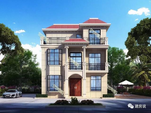 100平小開間精致別墅設計圖，占地小花費少，是一款不容錯過的戶型