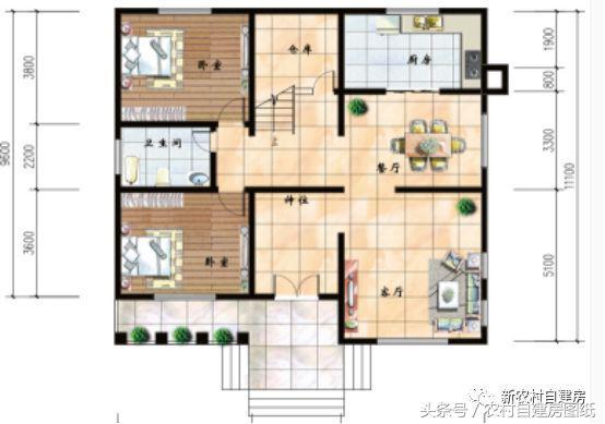 5套新農(nóng)村別墅設(shè)計(jì)圖，用材簡(jiǎn)單，便于施工，一般的農(nóng)村施工隊(duì)都可以建造