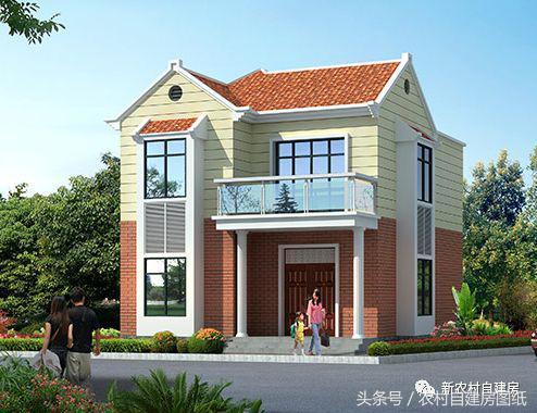 5套新農(nóng)村別墅設(shè)計(jì)圖，用材簡(jiǎn)單，便于施工，一般的農(nóng)村施工隊(duì)都可以建造