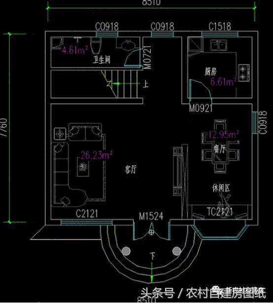 5套新農(nóng)村別墅設(shè)計(jì)圖，用材簡(jiǎn)單，便于施工，一般的農(nóng)村施工隊(duì)都可以建造