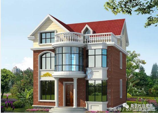 5套新農(nóng)村別墅設(shè)計(jì)圖，用材簡(jiǎn)單，便于施工，一般的農(nóng)村施工隊(duì)都可以建造