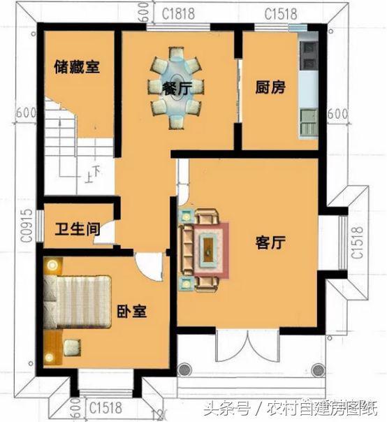 5套新農(nóng)村別墅設(shè)計(jì)圖，用材簡(jiǎn)單，便于施工，一般的農(nóng)村施工隊(duì)都可以建造