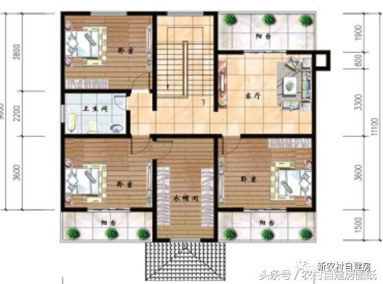 5套新農(nóng)村別墅設(shè)計(jì)圖，用材簡(jiǎn)單，便于施工，一般的農(nóng)村施工隊(duì)都可以建造