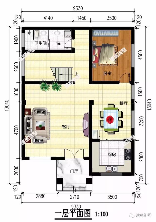 開間不到10米的農(nóng)村別墅設(shè)計(jì)戶型，簡(jiǎn)約施工難度不高，返鄉(xiāng)建房的首選
