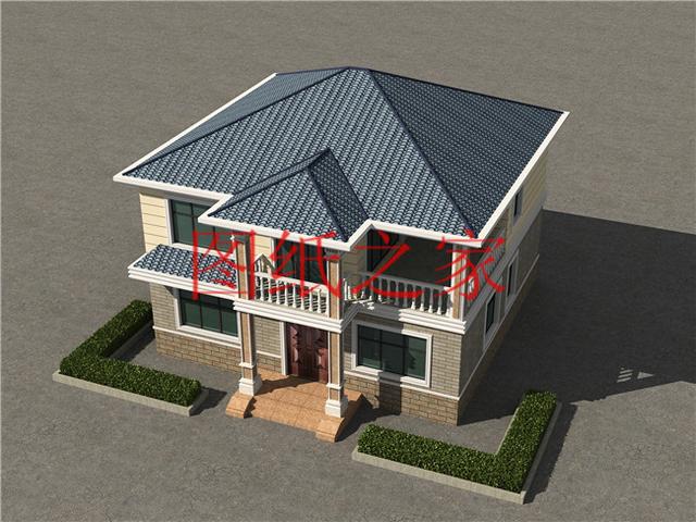 農(nóng)村二層別墅設(shè)計圖，簡單大方，占地面積120平方米到150平方米