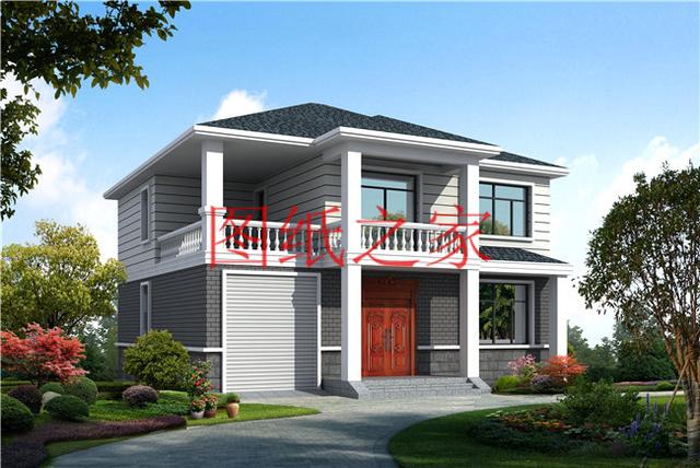 農(nóng)村二層別墅設(shè)計圖，簡單大方，占地面積120平方米到150平方米