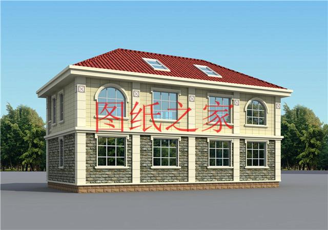 農(nóng)村二層別墅設(shè)計圖，簡單大方，占地面積120平方米到150平方米