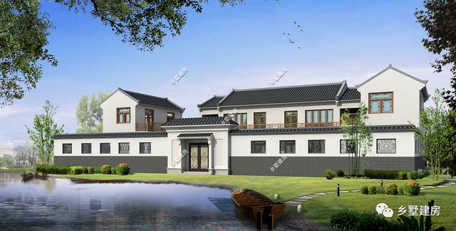 中式別墅設(shè)計(jì)圖，外型設(shè)計(jì)十分古典大方，彰顯地位和品味