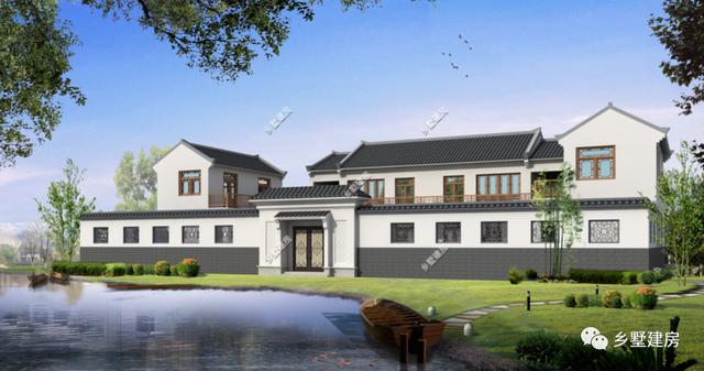 中式別墅設(shè)計(jì)圖，外型設(shè)計(jì)十分古典大方，彰顯地位和品味