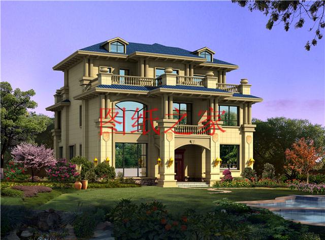 推薦4套時尚現(xiàn)代的三層別墅設計圖，客廳挑空，自建房的首選