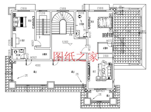 推薦4套時尚現(xiàn)代的三層別墅設計圖，客廳挑空，自建房的首選