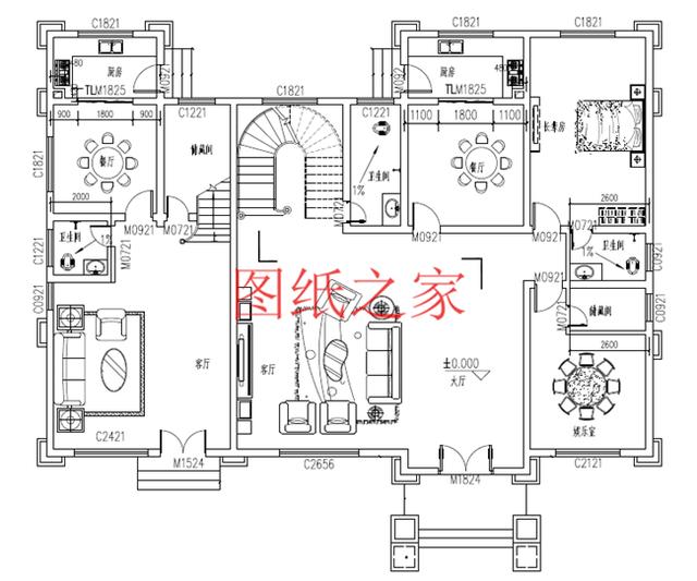 推薦4套時尚現(xiàn)代的三層別墅設計圖，客廳挑空，自建房的首選