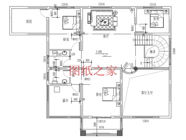 推薦4套時尚現(xiàn)代的三層別墅設計圖，客廳挑空，自建房的首選