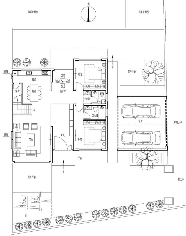 34萬農(nóng)村別墅設(shè)計圖帶車庫 海南的朋友建房可以這樣建