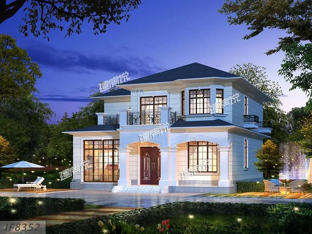 現(xiàn)在農(nóng)村人有福氣，有錢有地就可以建房，下面這款別墅設(shè)計(jì)圖送給你