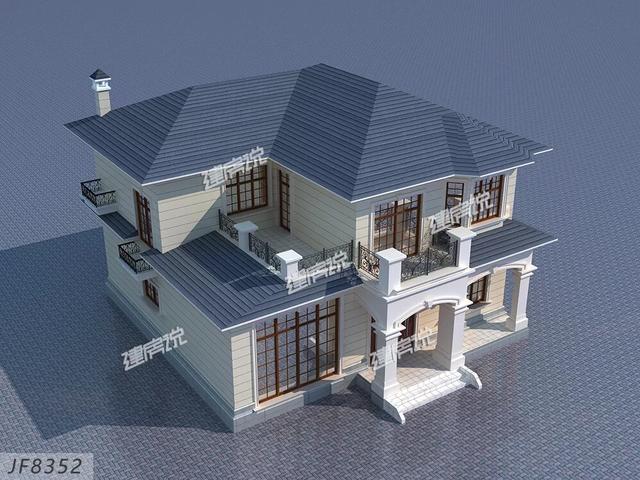 現(xiàn)在農(nóng)村人有福氣，有錢有地就可以建房，下面這款別墅設(shè)計(jì)圖送給你