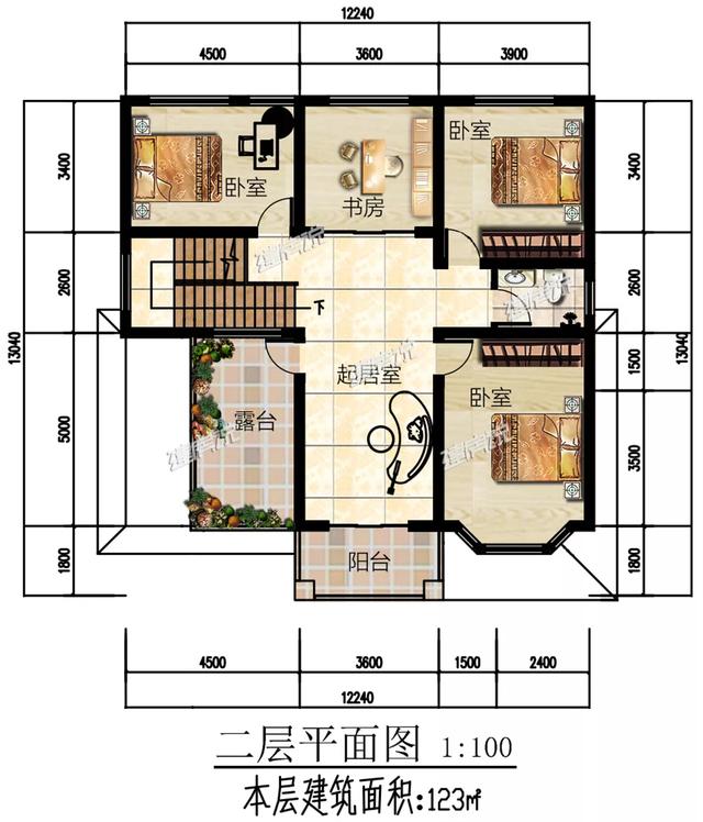 現(xiàn)在農(nóng)村人有福氣，有錢有地就可以建房，下面這款別墅設(shè)計(jì)圖送給你