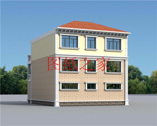 外觀靚麗、布局實用，建成后氣派有面子的小戶型三層別墅設(shè)計圖