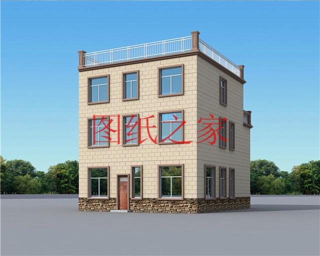 外觀靚麗、布局實用，建成后氣派有面子的小戶型三層別墅設(shè)計圖