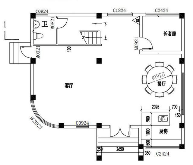占地小巧的三層自建別墅設(shè)計(jì)圖，占地100平，開間8米，戶型很實(shí)用
