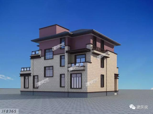 16X13米三層歐式別墅設(shè)計(jì)圖，占地面積200平，漂亮又大氣