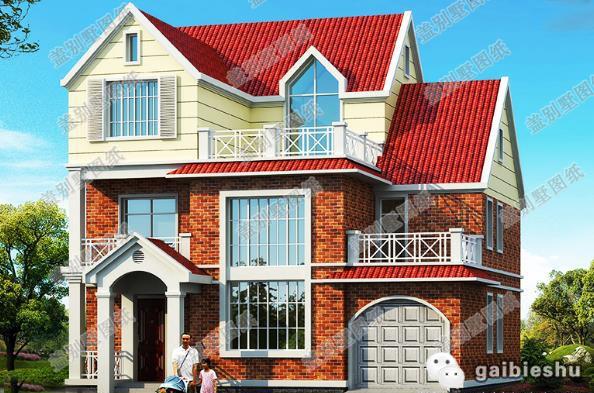 占地約140平方米三層美式農村自建房設計圖，室內布局充分考慮空間的實用性和舒適性