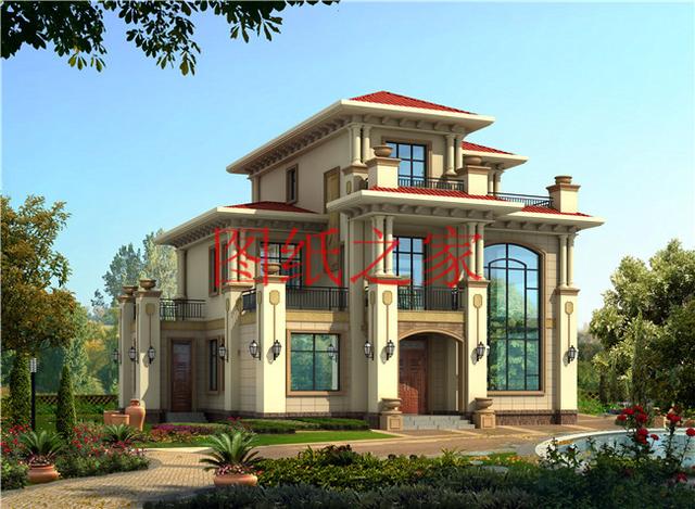 精選5套占地150平的三層別墅設(shè)計圖，主體造價50萬內(nèi)，挑一套建房吧！