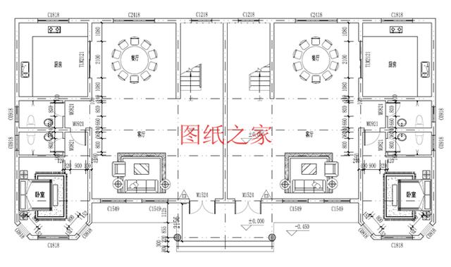 精選兩套農(nóng)村三層雙拼別墅，建成之后兄弟倆在村里肯定很有面子！
