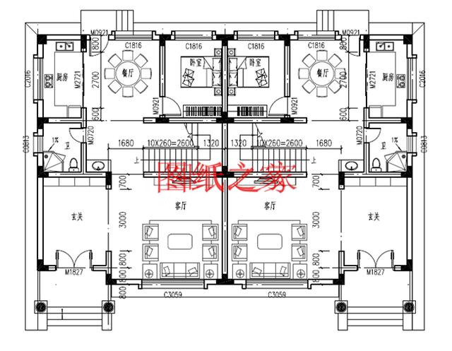 精選兩套農(nóng)村三層雙拼別墅，建成之后兄弟倆在村里肯定很有面子！