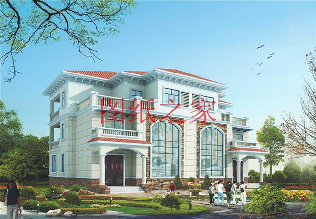 精選兩套農(nóng)村三層雙拼別墅，建成之后兄弟倆在村里肯定很有面子！