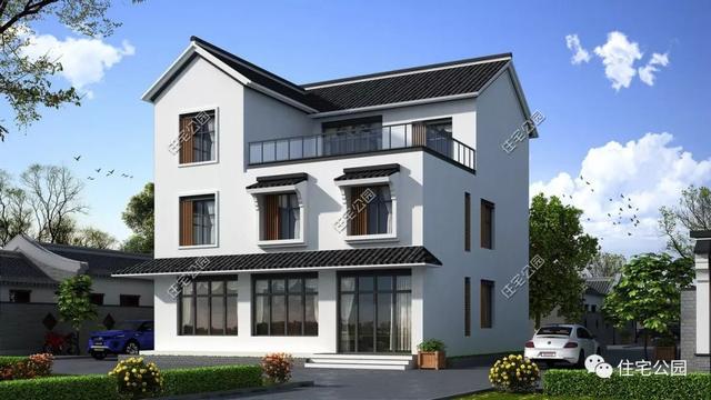 農村臨街帶商鋪自建房，6套帶門面別墅戶型設計圖