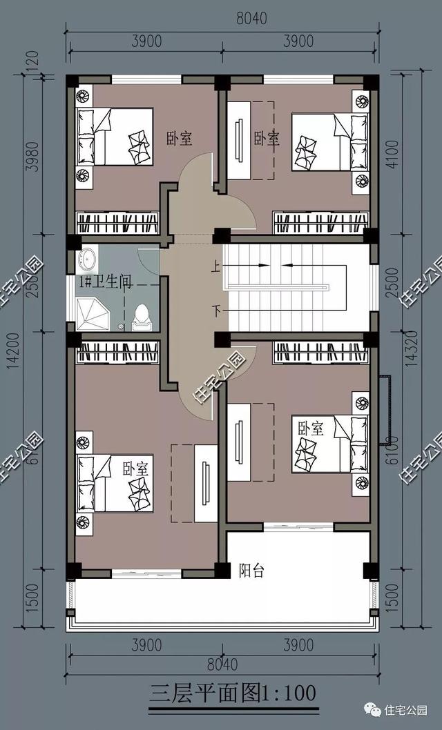 農村臨街帶商鋪自建房，6套帶門面別墅戶型設計圖
