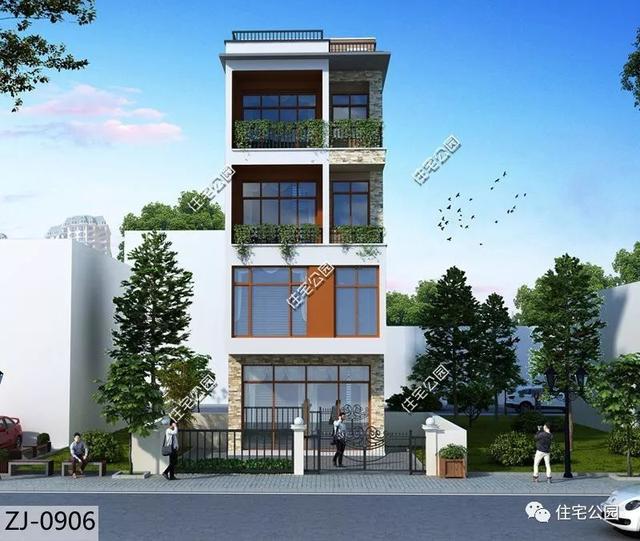 農村臨街帶商鋪自建房，6套帶門面別墅戶型設計圖