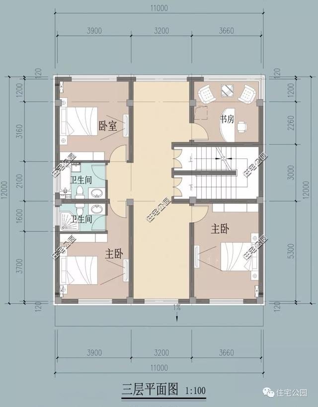農村臨街帶商鋪自建房，6套帶門面別墅戶型設計圖