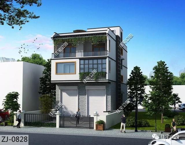 農村臨街帶商鋪自建房，6套帶門面別墅戶型設計圖