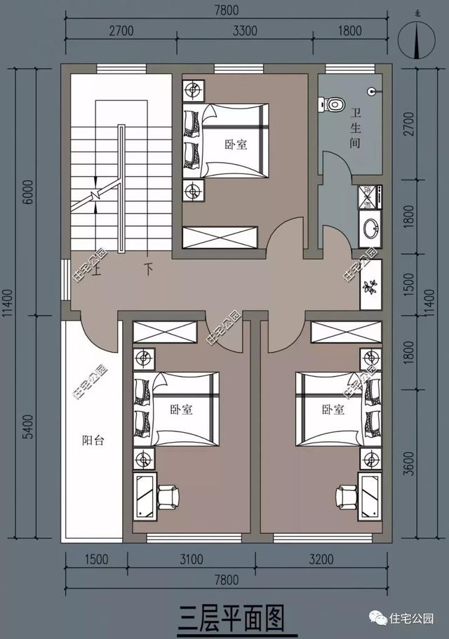 農村臨街帶商鋪自建房，6套帶門面別墅戶型設計圖