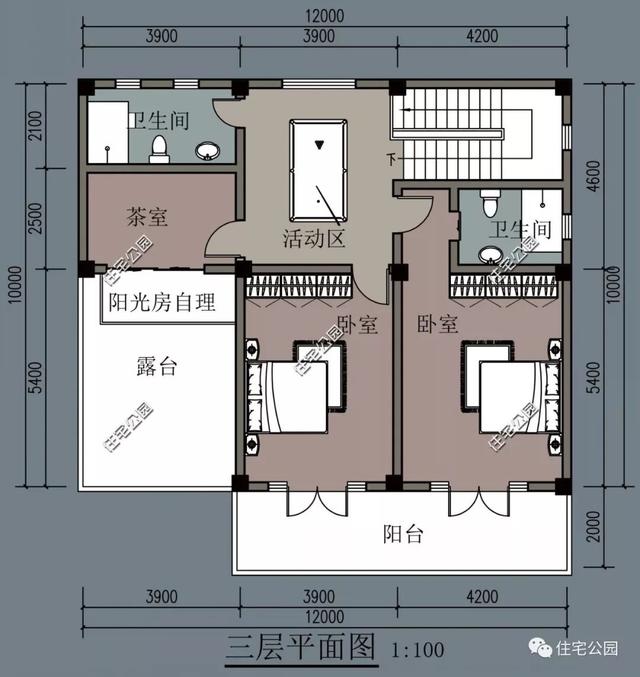 農村臨街帶商鋪自建房，6套帶門面別墅戶型設計圖