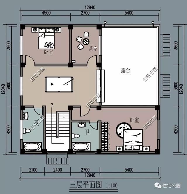 農村臨街帶商鋪自建房，6套帶門面別墅戶型設計圖