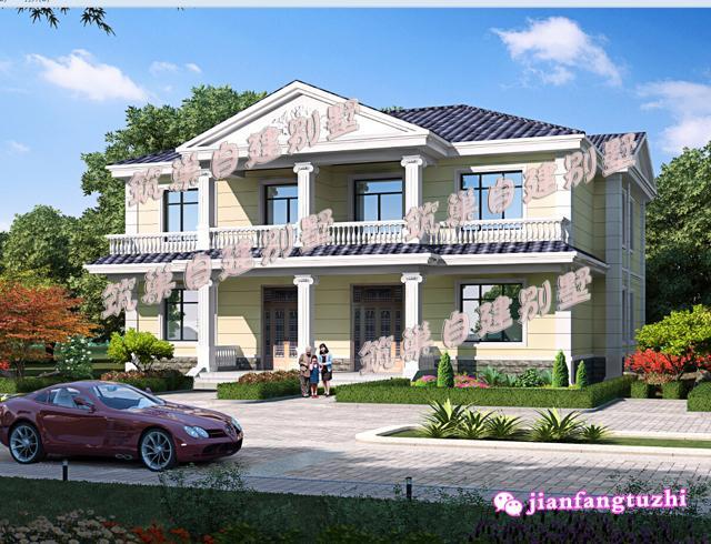 三層對稱雙拼別墅設(shè)計圖，造價50萬，實用又好看，一起來看看！